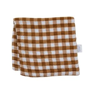 NWT Mebie Baby Gingham Muslin Burp Cloth